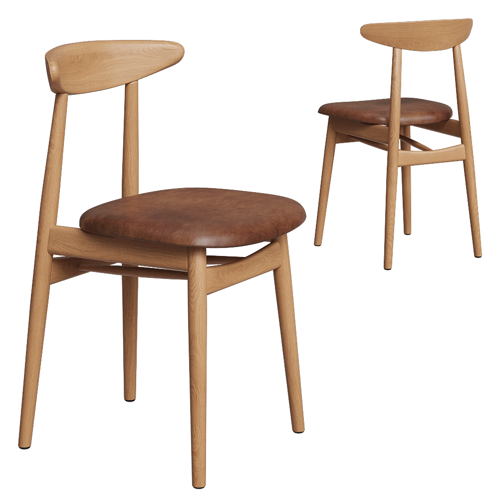 Vincent Sheppard - Dining chair Teo upholstered 3D Model