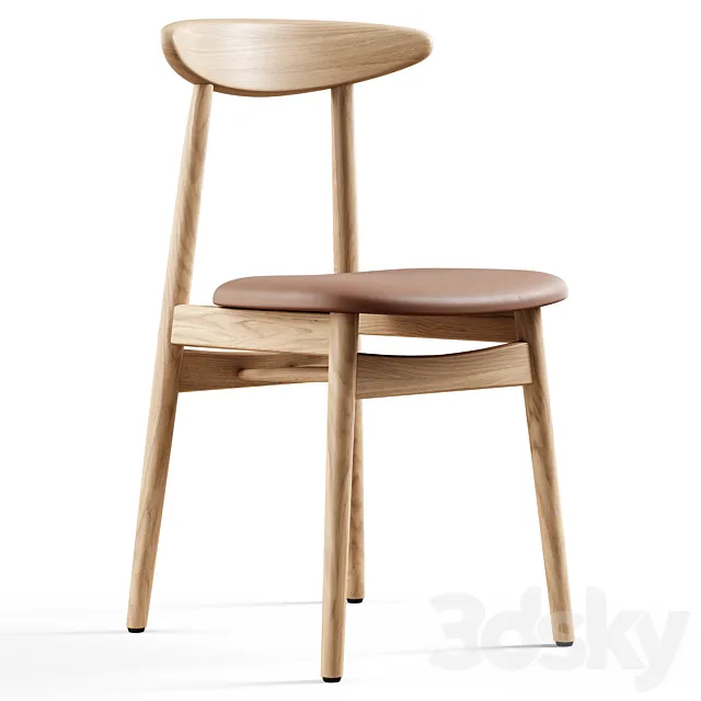 Vincent Sheppard - Teo dining chair upholstered 3D Model