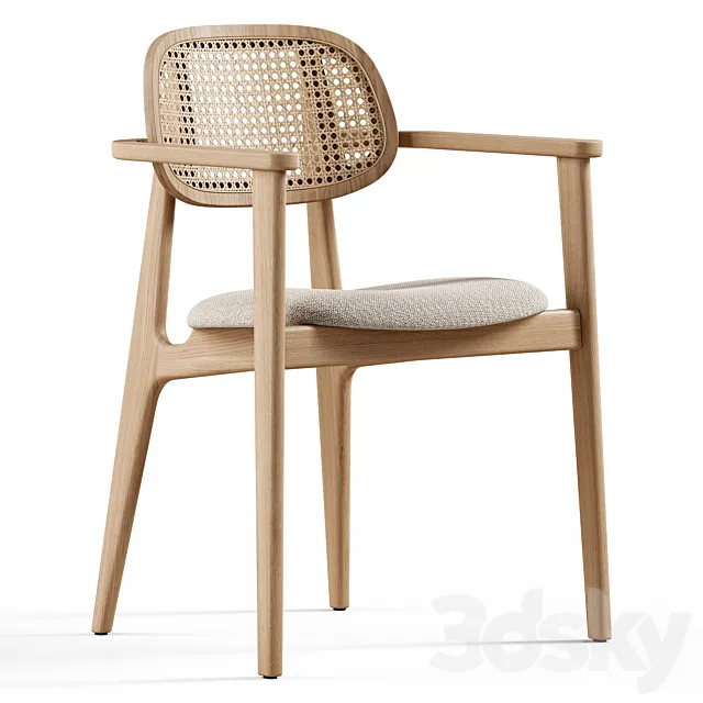 Vincent Sheppard - Titus dining armchair upholstered 3D Model