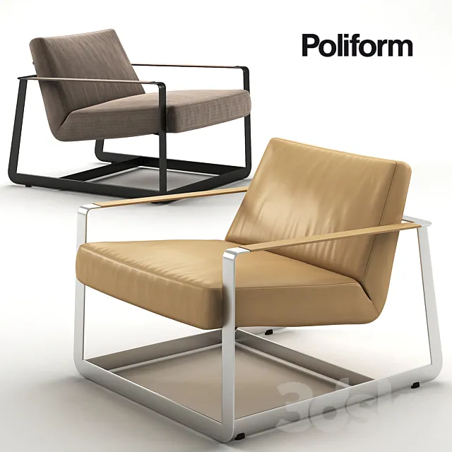 Vincent van Duysen Gaston Armchair 3D Model