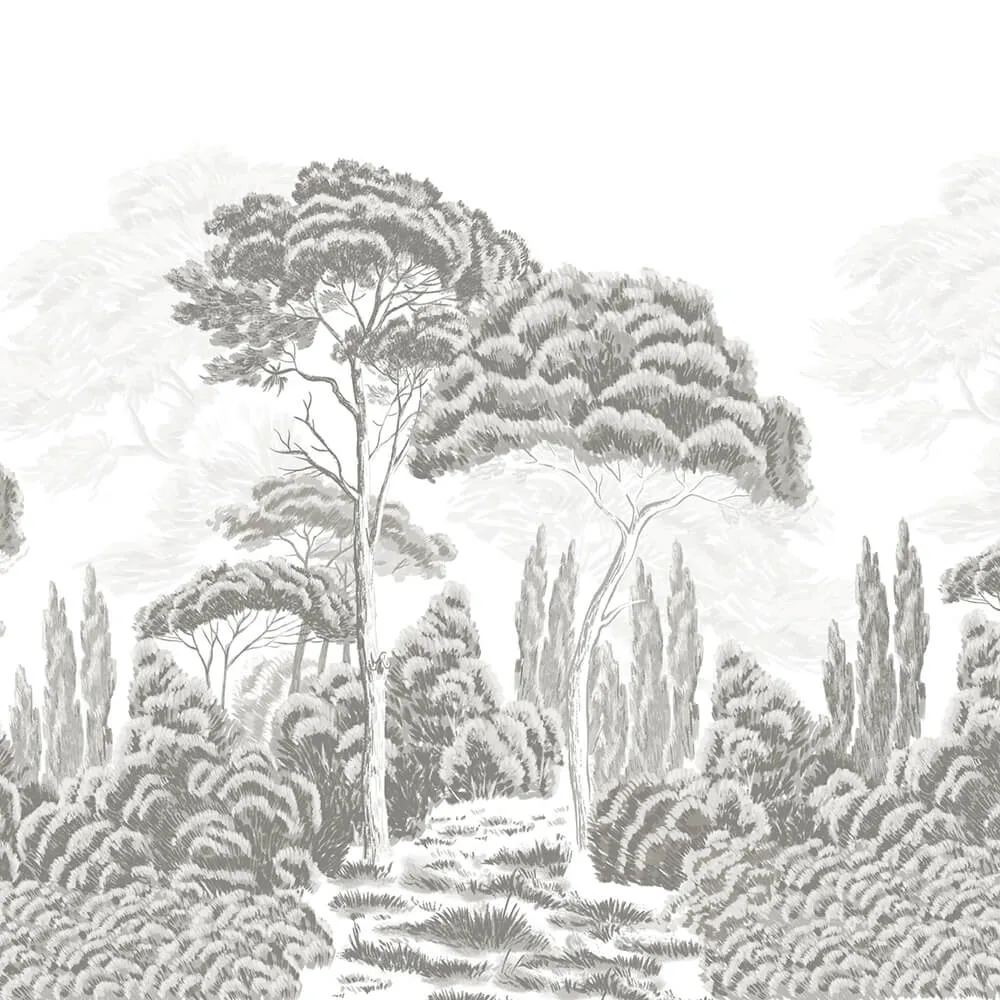 Vinni - Wallpaper Cypresses 3D Model