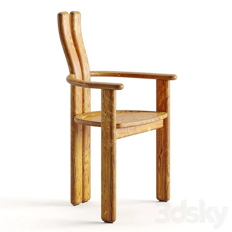 Vintage chair 9NL25 3D Model Free