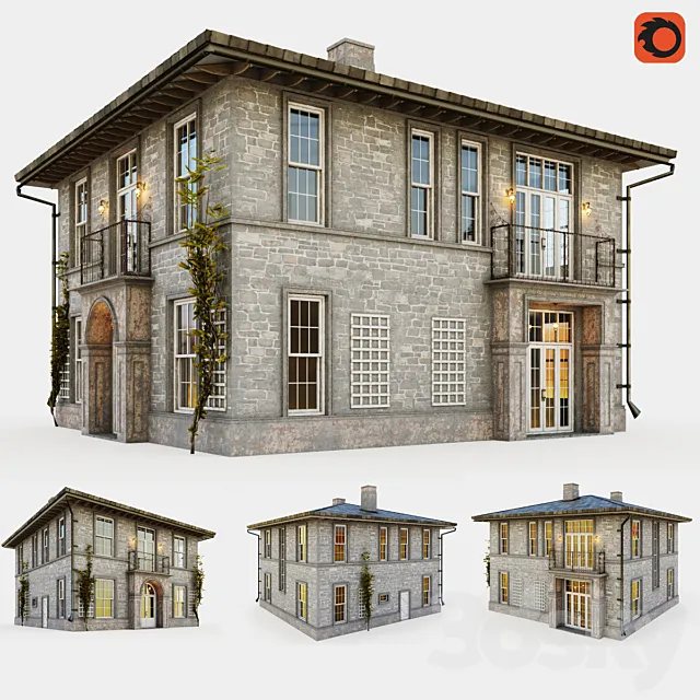 Vintage cottage in Provence style 3DModel