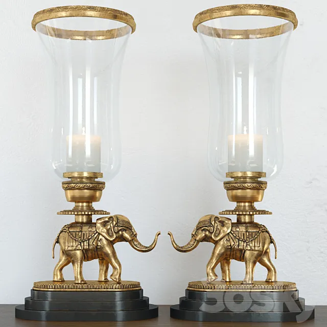 vintage.elephant.lamp 3DModel