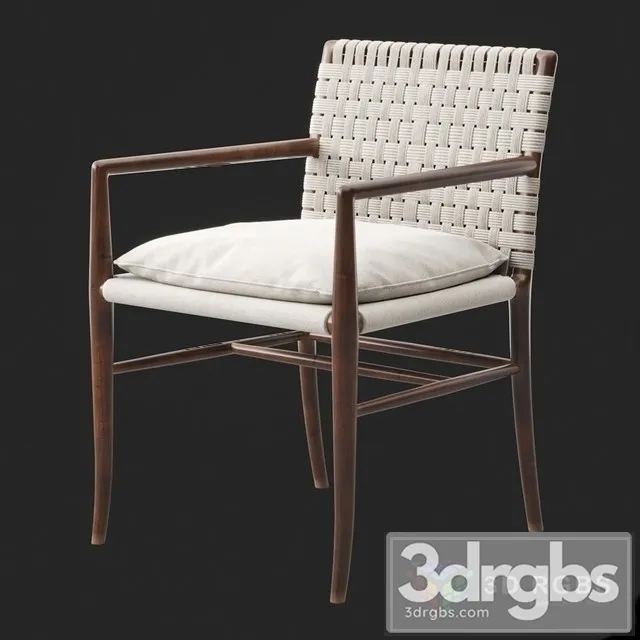 Vintage Folding Rope Chair 3D Model Free