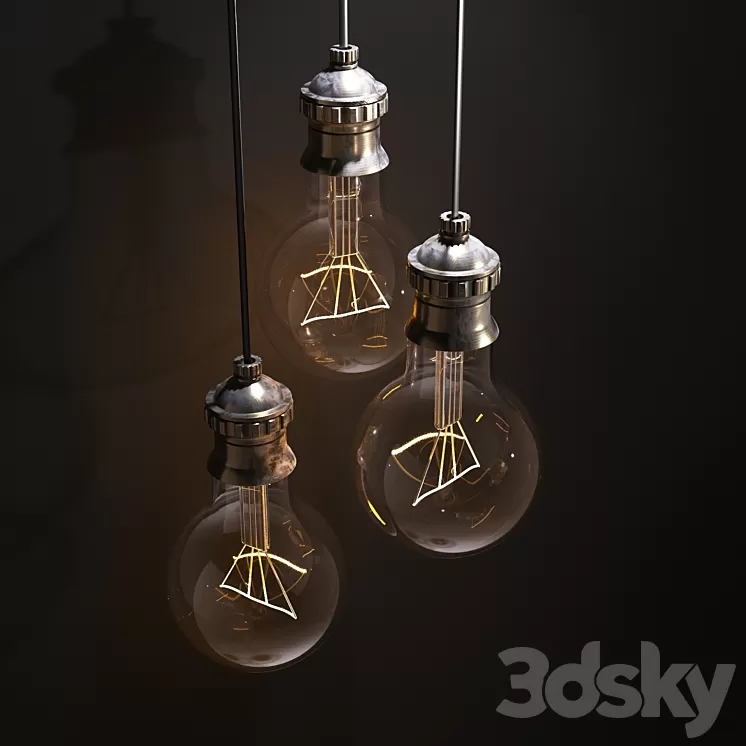 Vintage Lamps 3D Model
