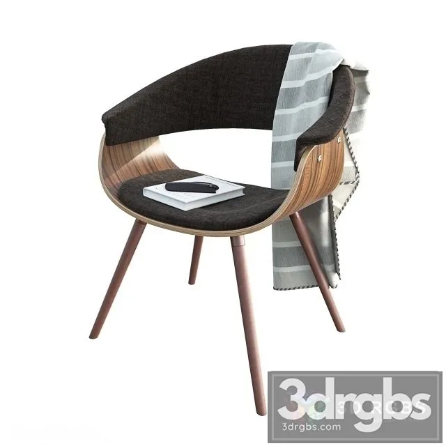 Vintage Mod Accent Chair 3D Model Free