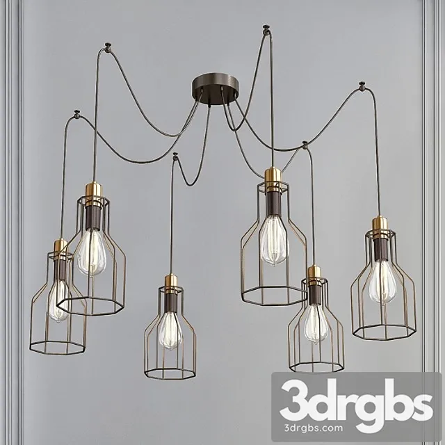 Vintage Pendant Lamp 1 3D Model Free