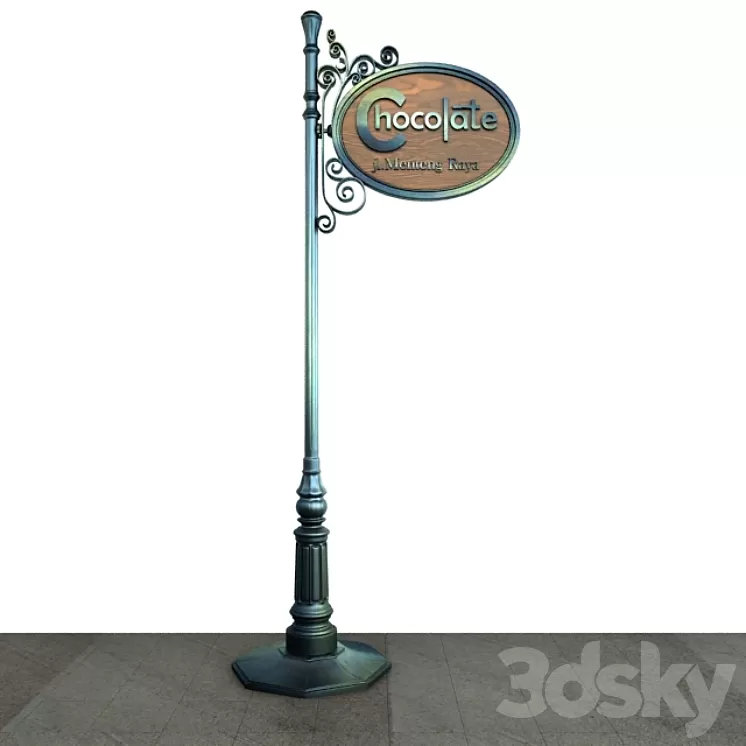 Vintage Signage 005 3D Model