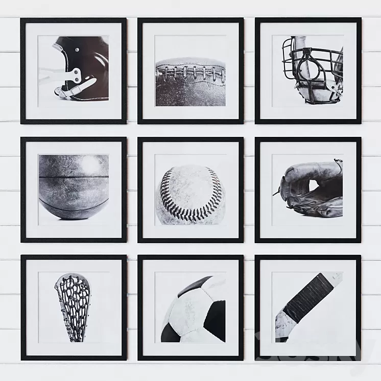 VINTAGE SPORTS GEAR PHOTOGRAPHY 3D Model