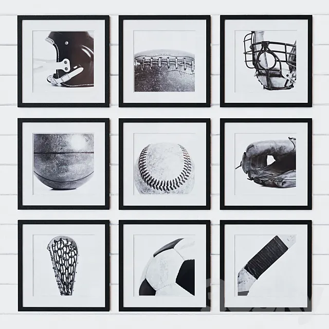 VINTAGE SPORTS GEAR PHOTOGRAPHY 3DModel