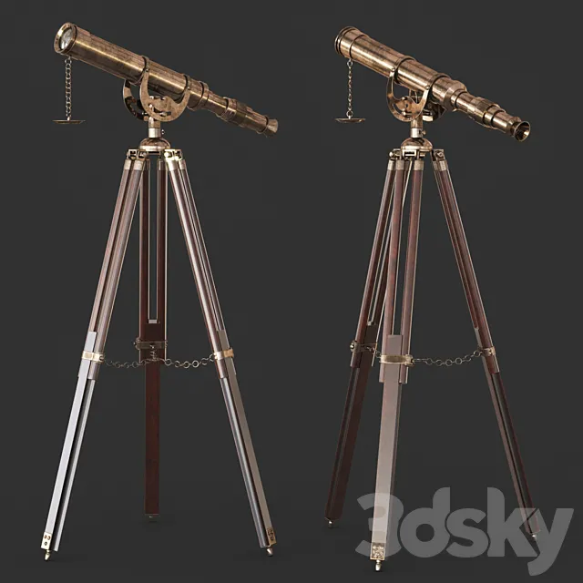 Vintage Telescope 3DModel