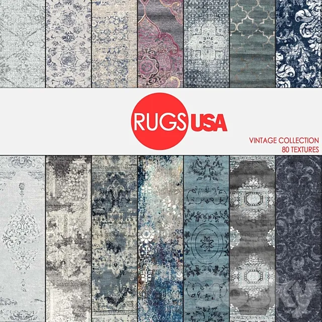 Vintage Usa Rugs 3DModel