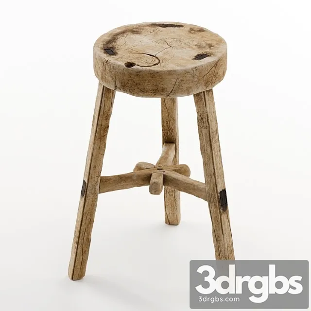 Vintage wooden stool