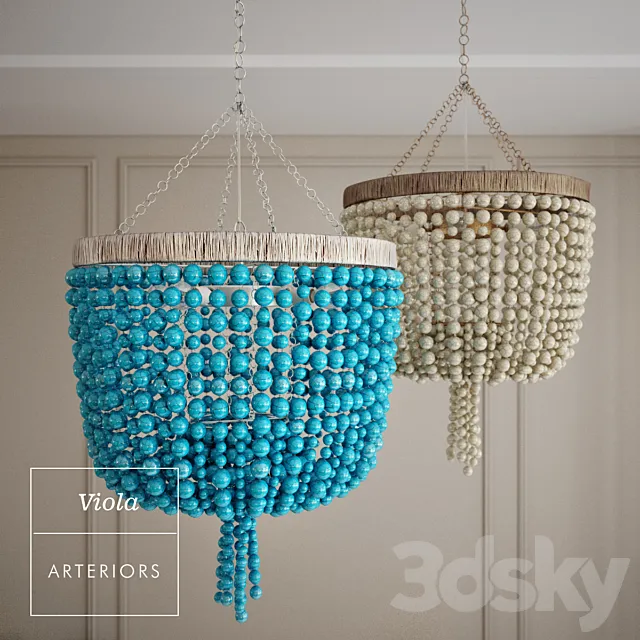 Viola Chandelier by Arteriors 3D Model