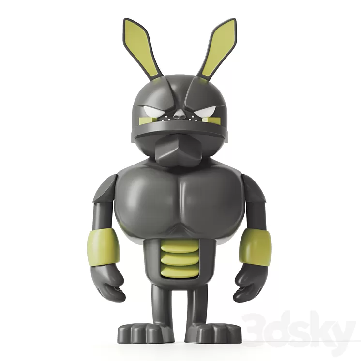 Violent rabbit 3D Model