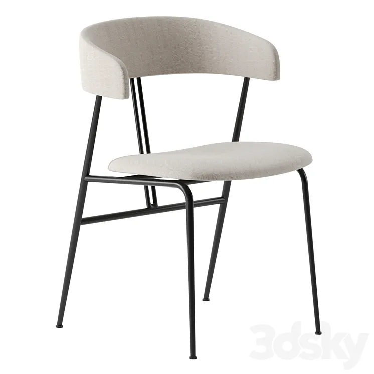 Violin chair by Gubi 3D Model Free