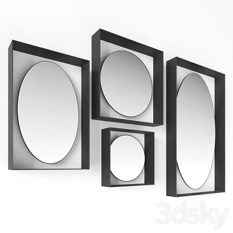 VIP Mirror By Adriani e Rossi edizioni Mirror 3D Model