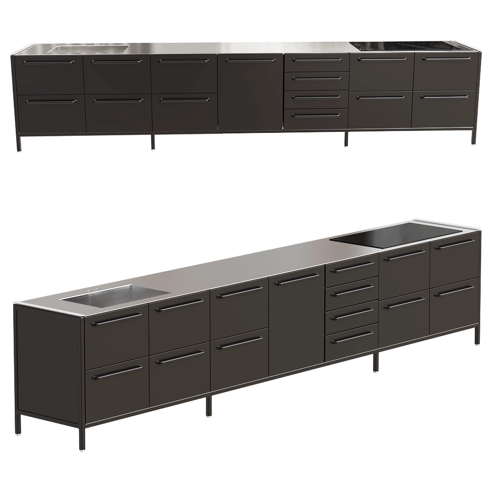 Vipp - Kitchen Vipp V1 wall module 3D Model