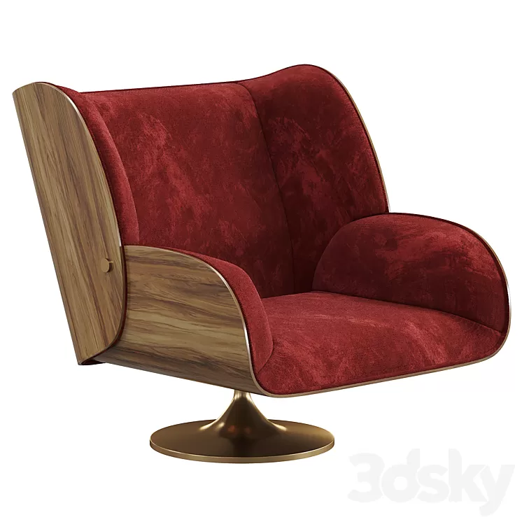 VIRGINIA ARMCHAIR Essential Home 3D Model