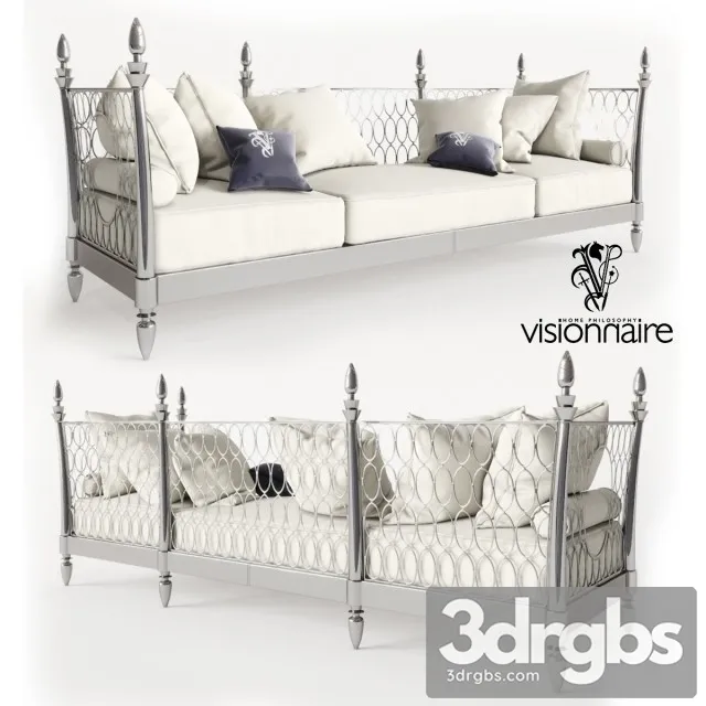 Visconti Sofa 01 3D Model Free