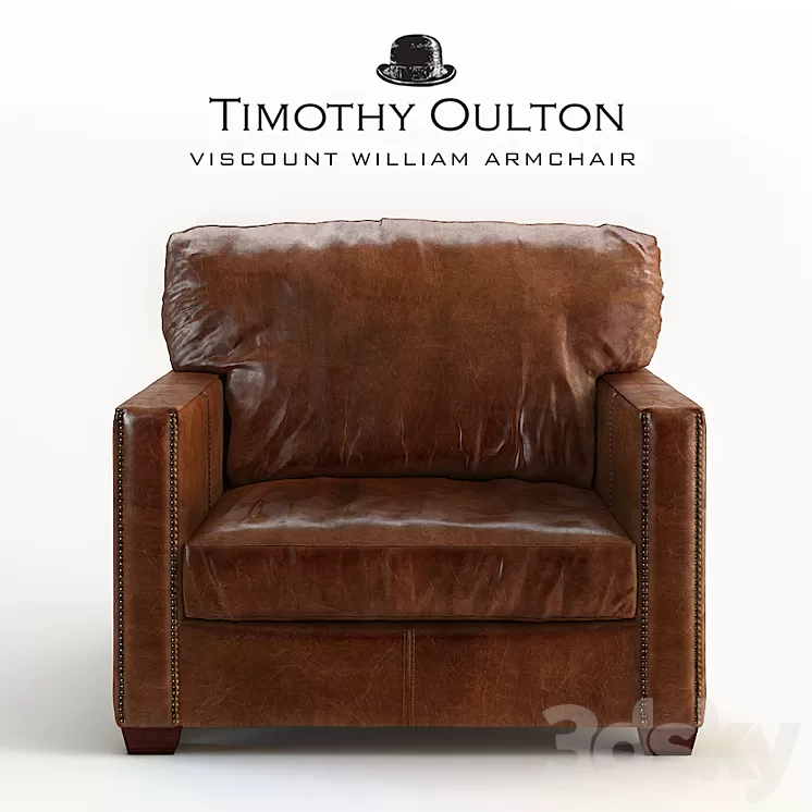 Viscount William Armchair 3D Model
