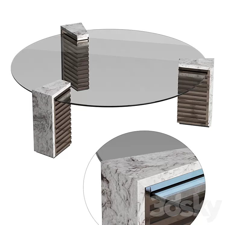 Visionnaire Admeto Low table 3D Model