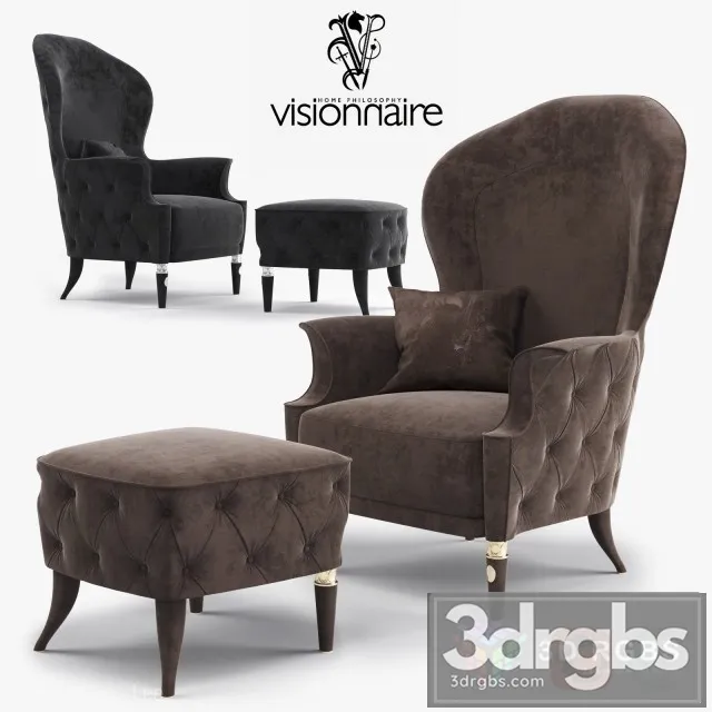 Visionnaire Alice Armchair 3D Model Free