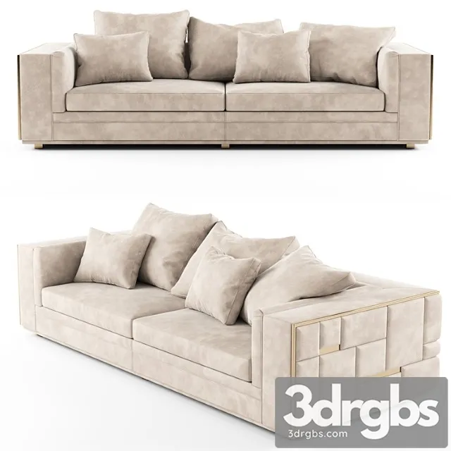 Visionnaire babylon sectional leather sofa 01 2 3D Model Free