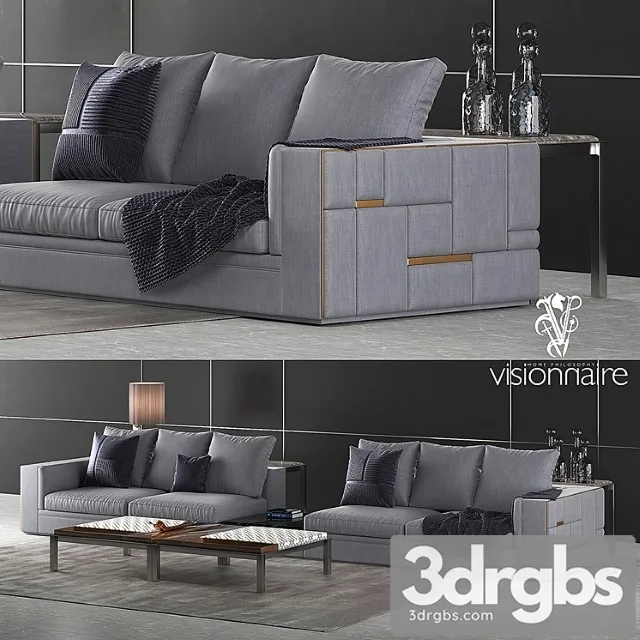 Visionnaire babylon sofa set 2 2 3D Model Free