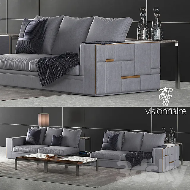 Visionnaire Babylon sofa set 2 3D Model