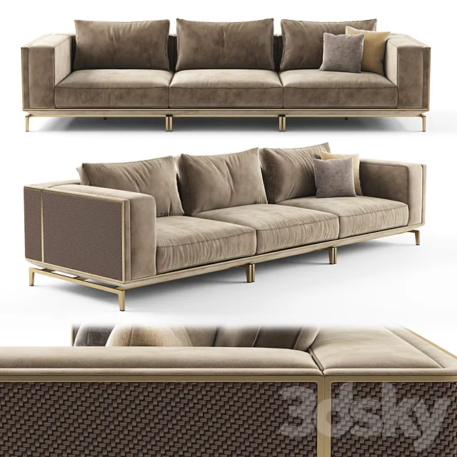 Visionnaire BACKSTAGE 3 seater sofa 3DModel
