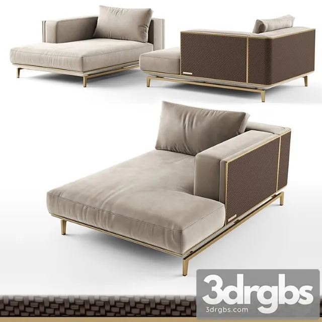 Visionnaire Backstage Chaise Longue 3D Model Free