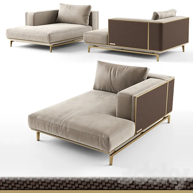 Visionnaire BACKSTAGE Chaise Longue 3DModel