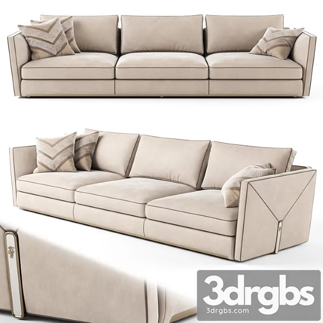 Visionnaire bastian 3 seater sofa 02 2 3D Model Free