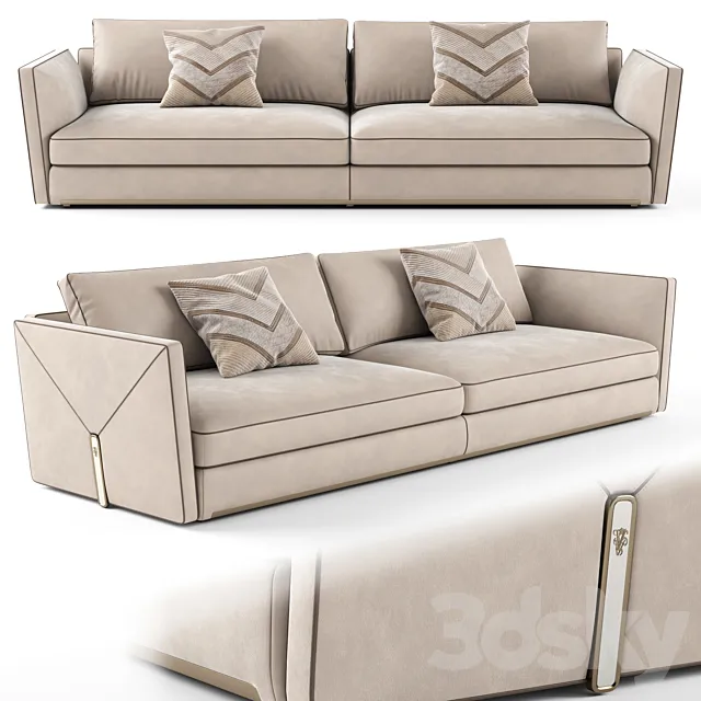 Visionnaire Bastian 3 seater sofa_01 3DModel