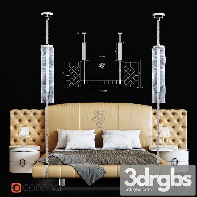 Visionnaire Beauforts Letto 2 3D Model Free