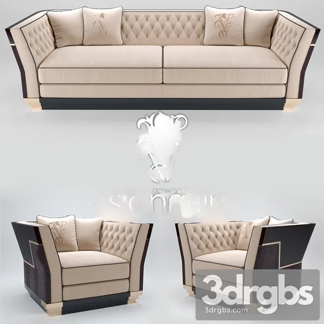 Visionnaire Berry Capitone Sofa 01 3D Model Free