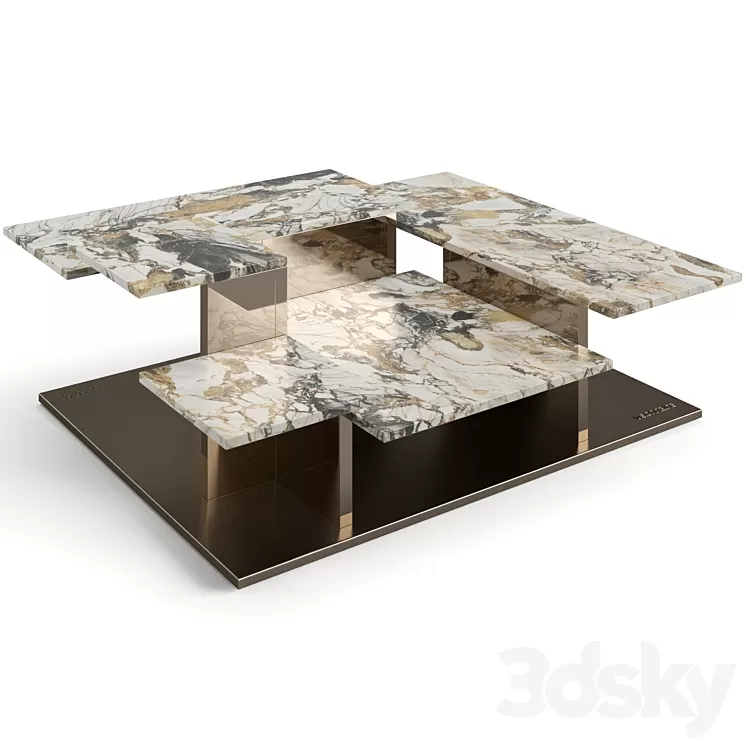 Visionnaire Building coffee table 3D Model Free