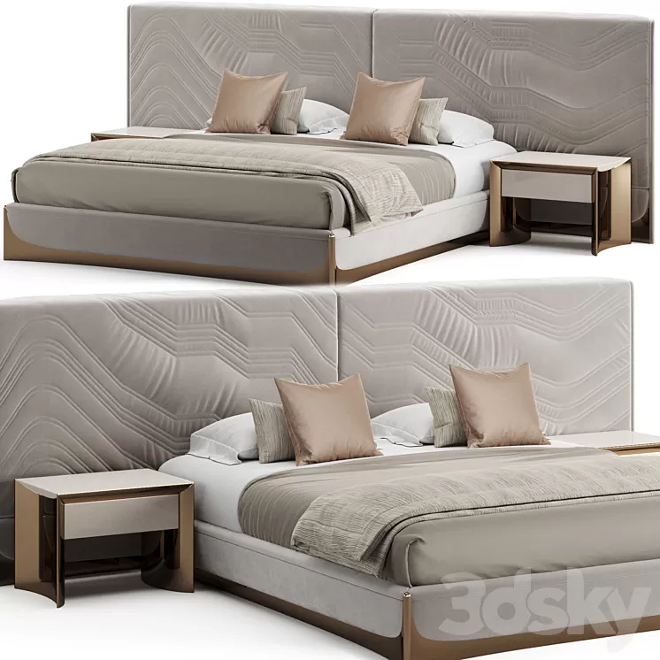 Visionnaire Ca'Foscari Bed 3D Model