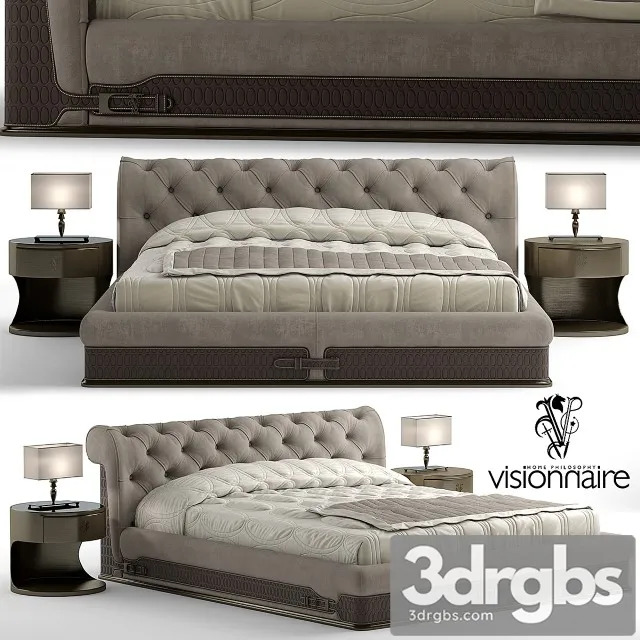 Visionnaire Chester Laurence Bed 3D Model Free