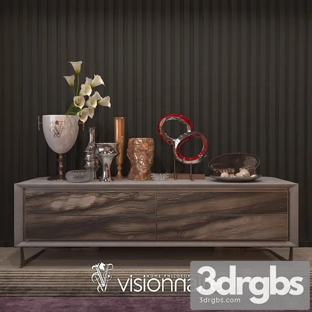 Visionnaire decor set 2 3D Model Free