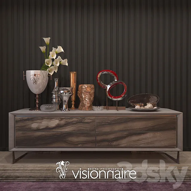 Visionnaire decor set 3D Model