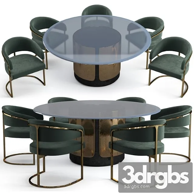 Visionnaire Dining Set 3D Model Free