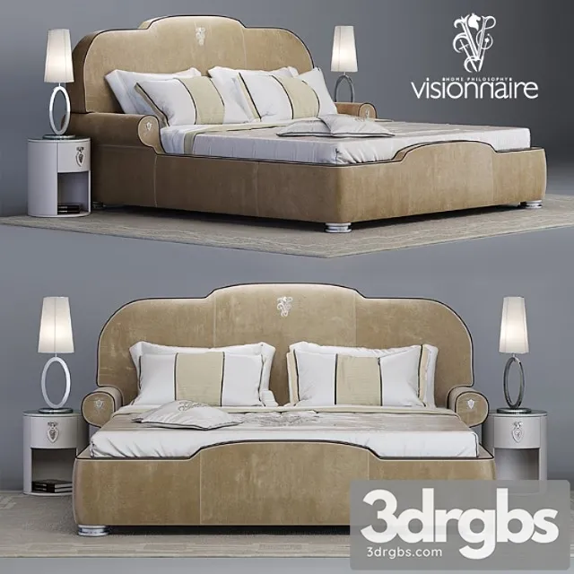 Visionnaire - diplomate bed 2 3D Model Free