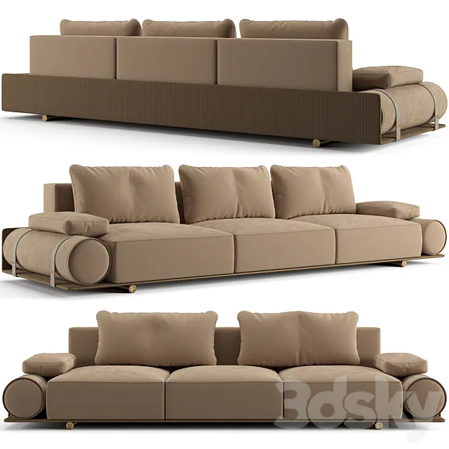 Visionnaire Donovan roll sofa 302 cm 3DModel
