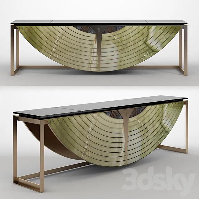 Visionnaire EQUNOX Marble console table 3D Model