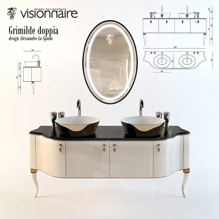 Visionnaire Grimilde Doppia 3D Model