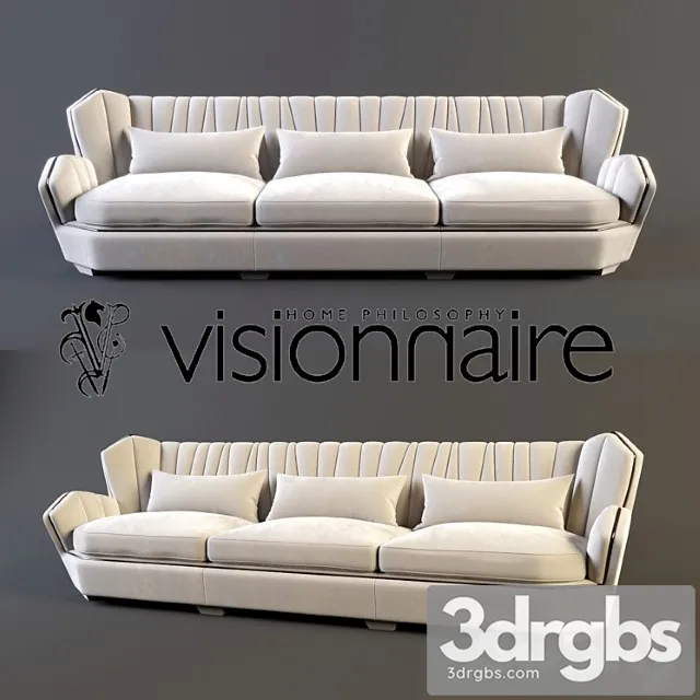 Visionnaire Hemingway Sofa 1 3D Model Free