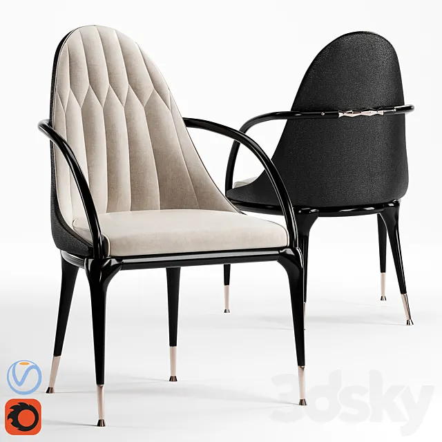 Visionnaire Jera Chair 3D Model